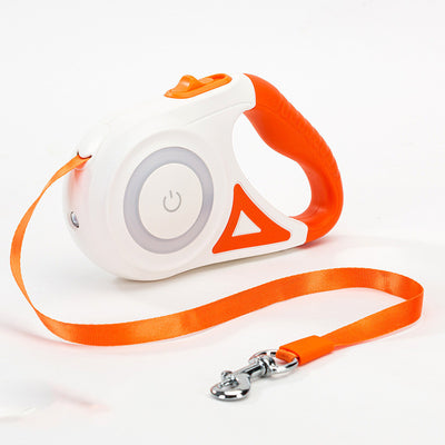 Dog Leash Retractable Collar Spotlight Traction Rope