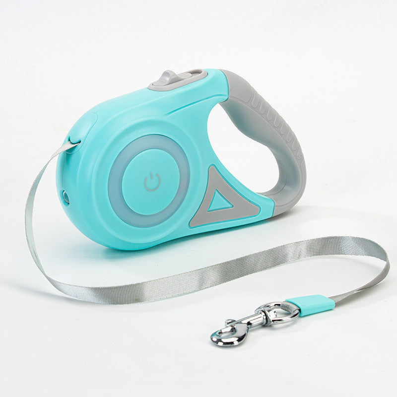 Dog Leash Retractable Collar Spotlight Traction Rope
