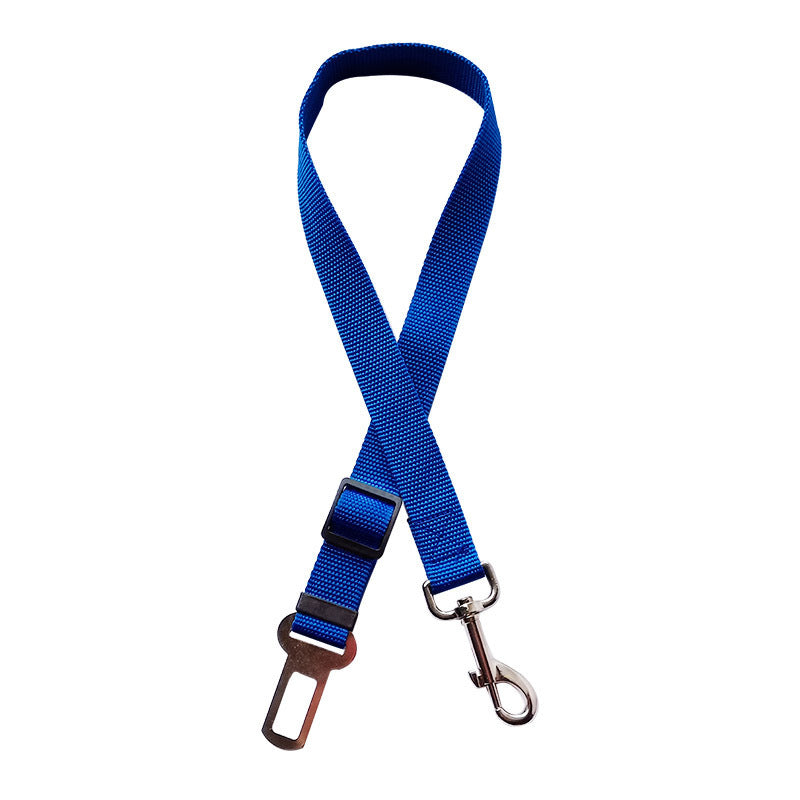 Adjustable Pet Car Seat Belt with Clip Safety Lever