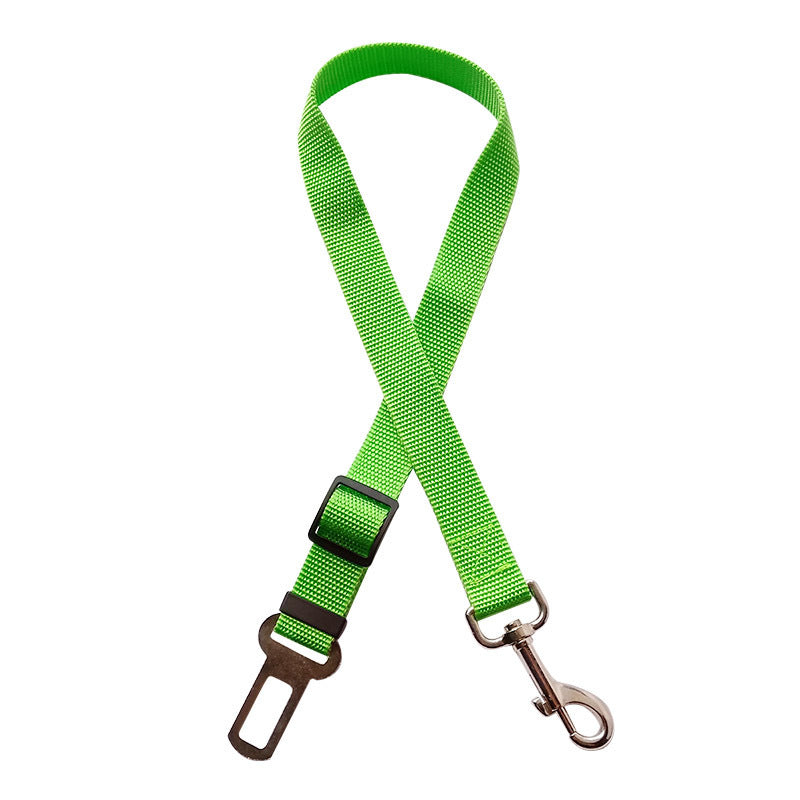 Adjustable Pet Car Seat Belt with Clip Safety Lever