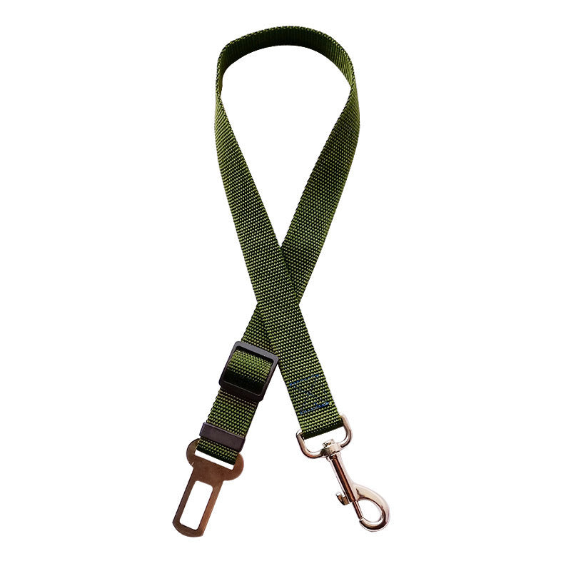 Adjustable Pet Car Seat Belt with Clip Safety Lever
