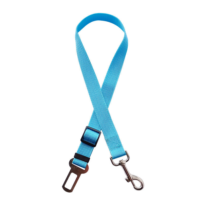 Adjustable Pet Car Seat Belt with Clip Safety Lever