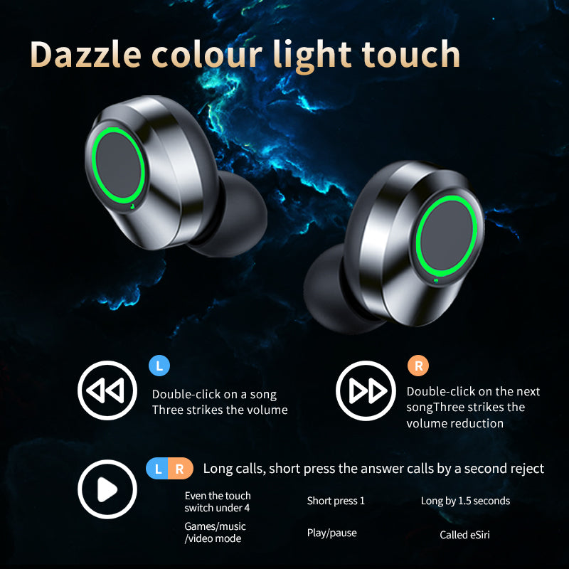 YD03 TWS Wireless Bluetooth Earbuds with Smart Digital Display & Breathing Light