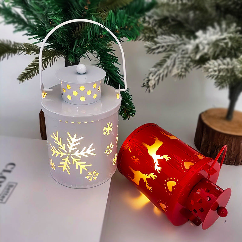 Christmas themed Candle Lights LED Small Lanterns - Holiday Decorations