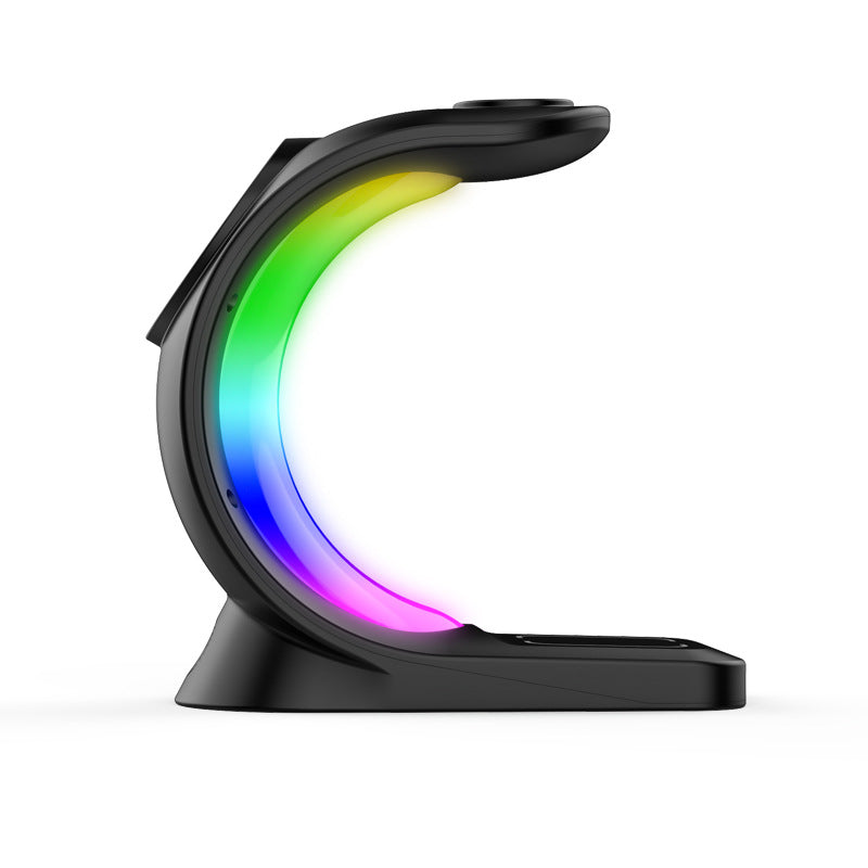 4-in-1 Magnetic Wireless Charger – Fast Charging with RGB Light for iPhone, AirPods & Watch