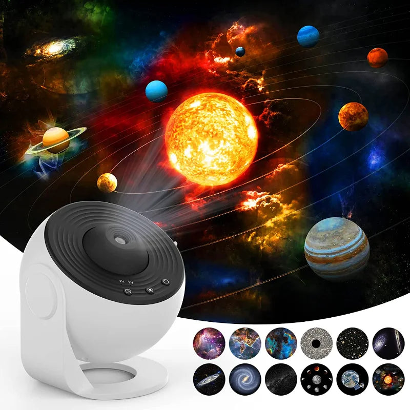 Galaxy Star Projector Night Light – 360° Rotating Planetarium Lamp for Kids Bedroom & Home Decor