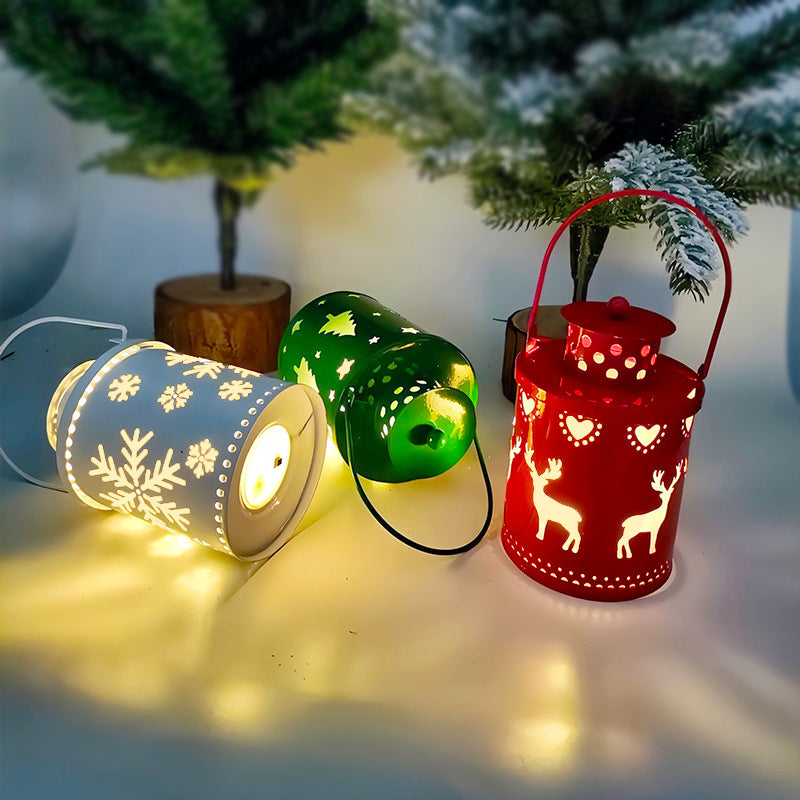 Christmas themed Candle Lights LED Small Lanterns - Holiday Decorations