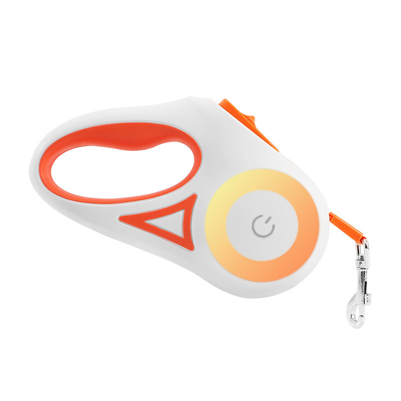 Dog Leash Retractable Collar Spotlight Traction Rope