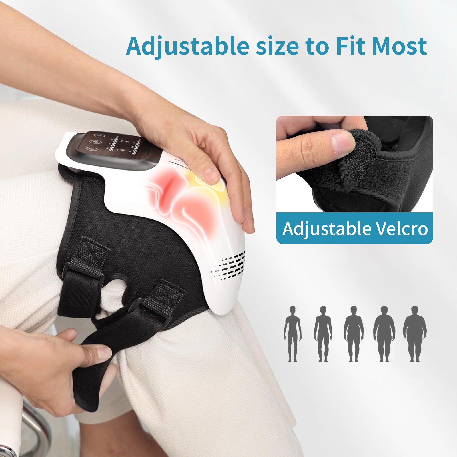 Smart Kneading Heating Knee Massager - Rechargeable Pain Relief