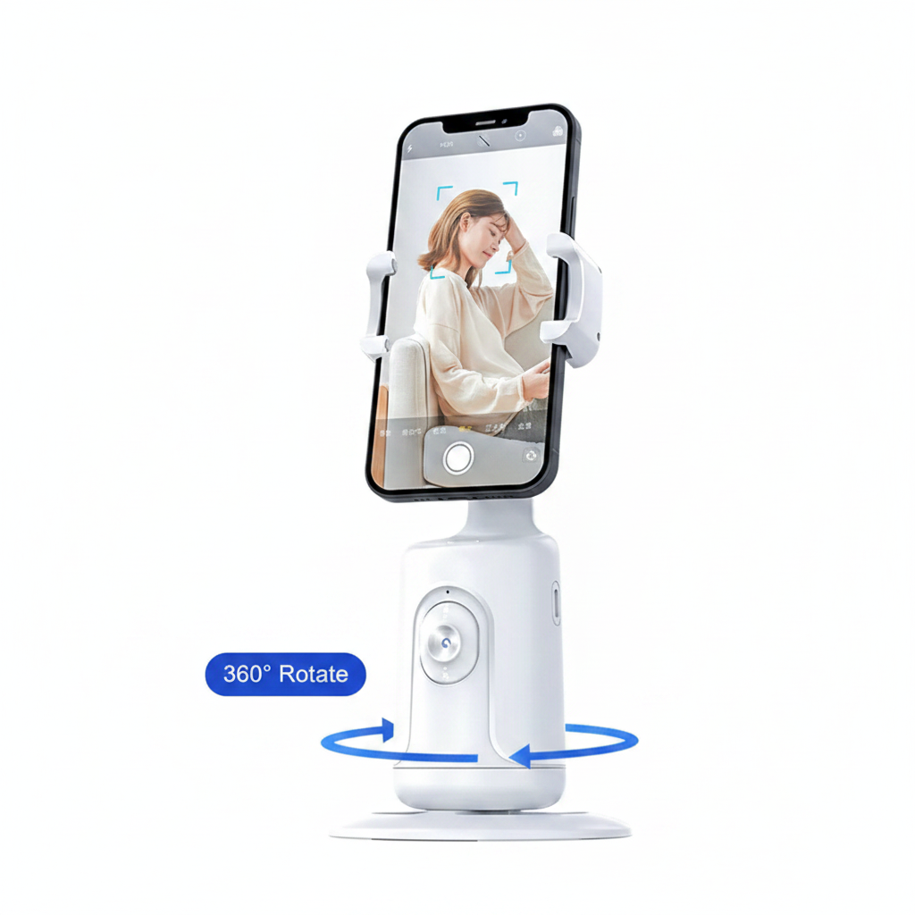 360 Auto Face Tracking Smart Gimbal with Stabilizer Tripod