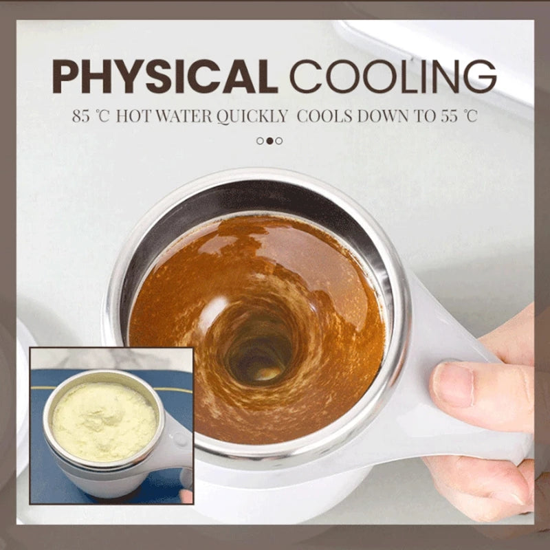 Stirring Coffee Cup - Rechargeable Magnetic Model