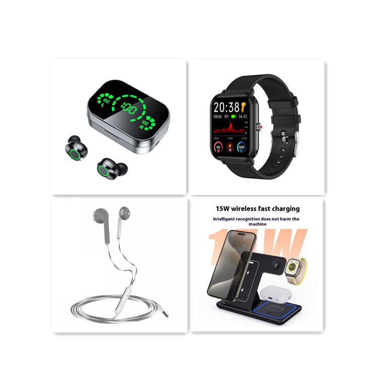 YD03 TWS Wireless Bluetooth Earbuds with Smart Digital Display & Breathing Light