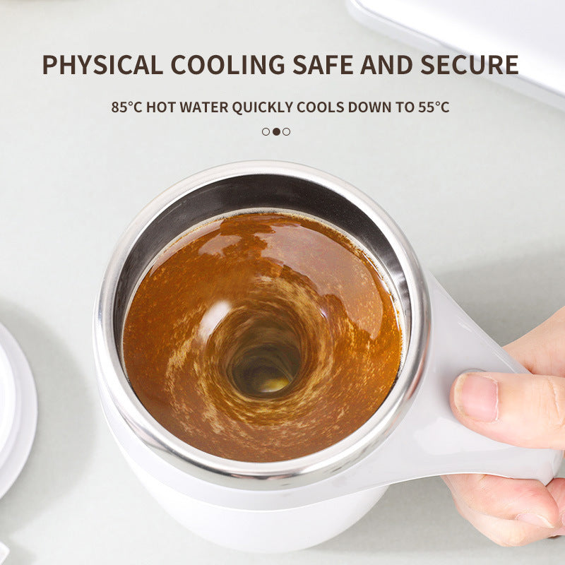 Stirring Coffee Cup - Rechargeable Magnetic Model
