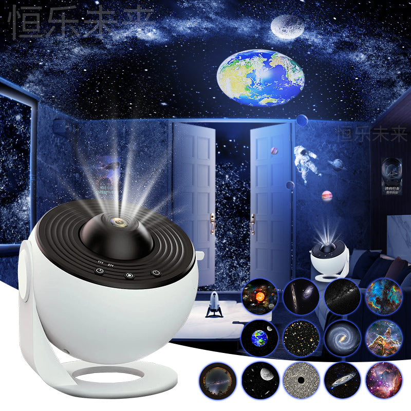 Galaxy Star Projector Night Light – 360° Rotating Planetarium Lamp for Kids Bedroom & Home Decor