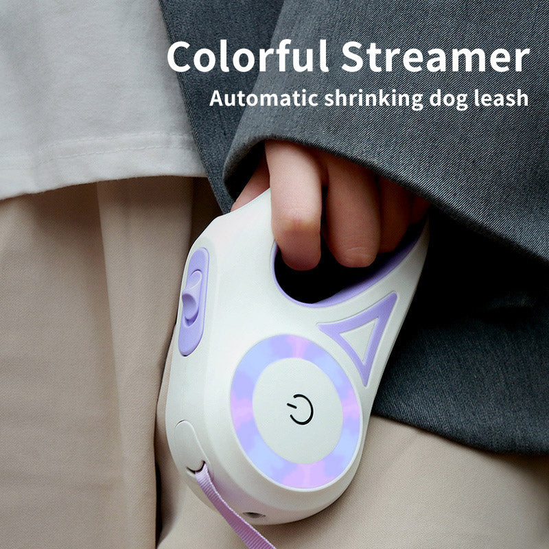 Dog Leash Retractable Collar Spotlight Traction Rope