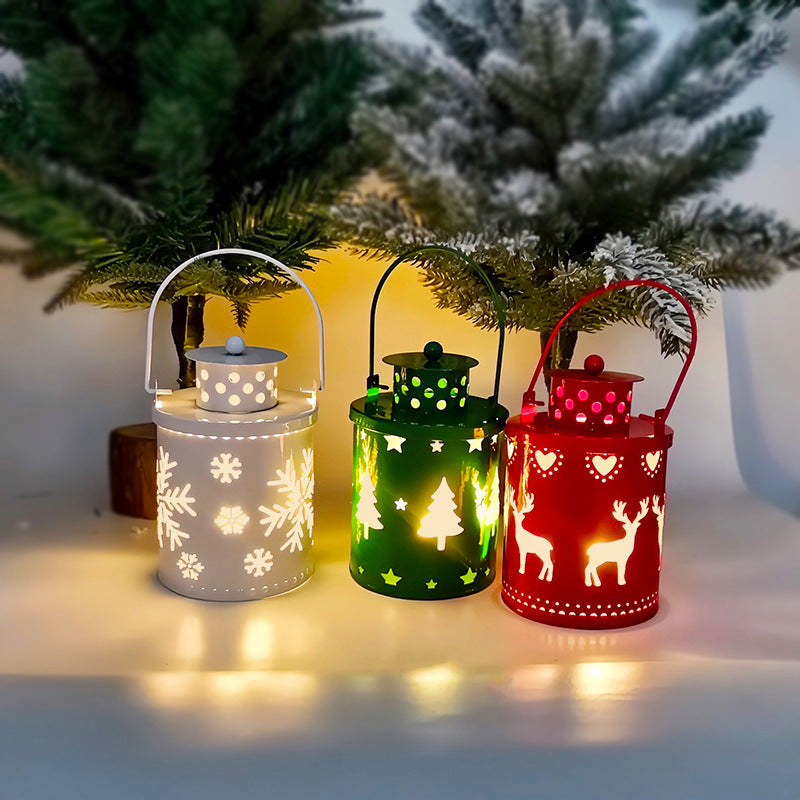 Christmas themed Candle Lights LED Small Lanterns - Holiday Decorations