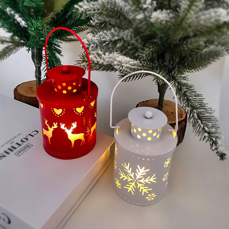 Christmas themed Candle Lights LED Small Lanterns - Holiday Decorations