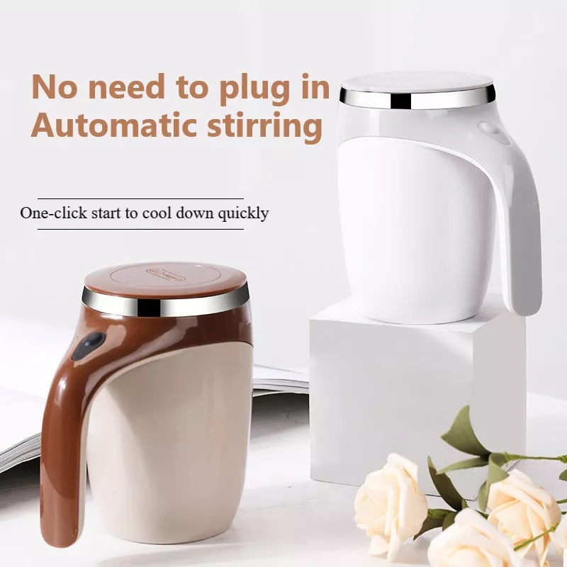 Stirring Coffee Cup - Rechargeable Magnetic Model